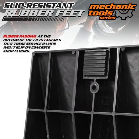 M-AUTO Vehicle Ramp Set of 2 Universal Drive-On 2-Stage Incline Ramps, 2.5 Ton (5000 lb) Lifting Capacity, Nestable & Portable Auto Service Ramp in Saudi Arabia