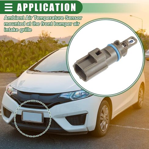 حساس درجة حرارة مدخل الهواء من موتفورتي، حساس درجة حرارة شحن الهواء، لسيارة فورد برونكو 2021، بلاستيك، رقم DS7Z-12A697-A، بني in Kuwait