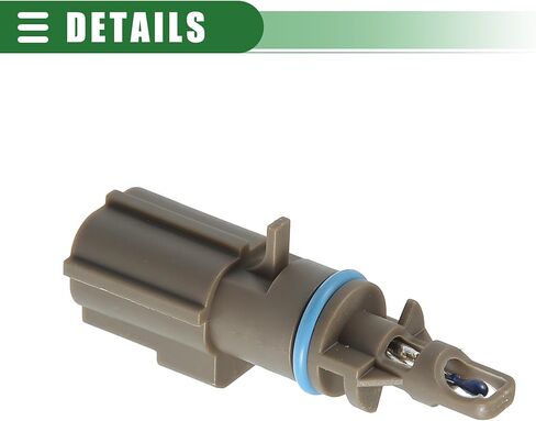 حساس درجة حرارة مدخل الهواء من موتفورتي، حساس درجة حرارة شحن الهواء، لسيارة فورد برونكو 2021، بلاستيك، رقم DS7Z-12A697-A، بني in Kuwait