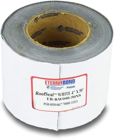 EternaBond RV Mobile Home Roof Seal Sealant Tape & Leak Repair Tape 4" x 50' Roll White Authentic (4''-50ft) in Saudi Arabia