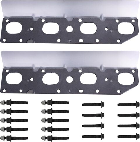 Exhaust Manifold Gasket with Bolt Studs and Nuts Set for 2009-2020 Chrysler Dodge Ram 1500 2500 3500 Jeep 5.7L V8 (Complete Left + Right Set) in Kuwait