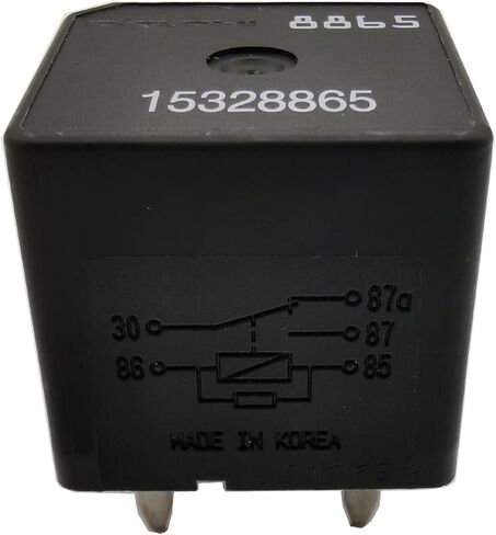 مرحل 15328865 لمستشعر درجة حرارة سائل التبريد Chevy GMC GM Buick والتحكم في المروحة مرحل متعدد الأغراض 12193602، 15-81106 مرحل خمسة دبابيس 12 فولت 40 أمبير in Kuwait