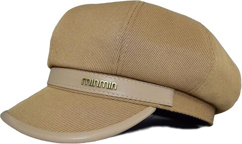 قطعتان من قبعة موزع الصحف للسيدات من الصوف الخريفي، قبعة رسام من Paperboy Cabbie، قبعات عدالة شعرية عصرية كلاسيكية (أسود وكاكي) in Kuwait