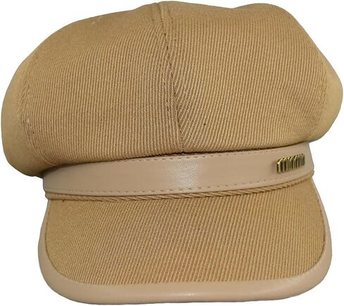 قطعتان من قبعة موزع الصحف للسيدات من الصوف الخريفي، قبعة رسام من Paperboy Cabbie، قبعات عدالة شعرية عصرية كلاسيكية (أسود وكاكي) in Kuwait