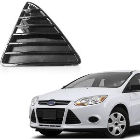 Partsflow Right Passenger Side Front Lower Grill Grille Cover Bumper Insert Fog Light Cover Gloss Black RH Compatible With 2012 2013 2014 Ford Focus FO1039115 in Saudi Arabia
