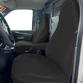 SAPUBK Front Seat Covers Sets Replace for 1996-2009 Chevy Express and GMC Savanna Captain Seats, Premium Neoprene with Composite Soft Foam Lining Breathable Seat Cover Cushion in Saudi Arabia