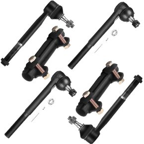 SCITOO 6pc SET Suspension Kit for Chevrolet C1500 C2500 C3500 Express 1500 2500 3500 for GMC C1500 C2500 C3500 for GMC Savana 1500 2500 Front Tie Rod, Front Outer Inner Tie Rod End in Kuwait