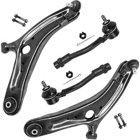 Detroit Axle - 4pc Front End Suspension Kit for 2010-2013 Kia Soul [with Automatic Transmission], Lower Control Arms with Ball Joints Outer Tie Rods 2011 2012 Replacement in Kuwait