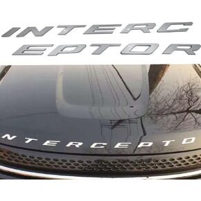 F-IC Graphite Grey Explorer Crown Police Victoria Interceptor Hood Emblem Letters for Ford SUVs in Saudi Arabia