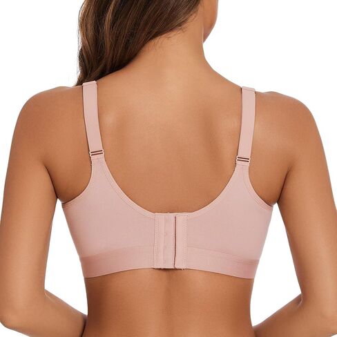 sheroine Women's Cotton Wirefree Plus Size Unlined Bra Full Coverage Non-Padded Ultrathin Comfort Everyday Soft Bras in Kuwait