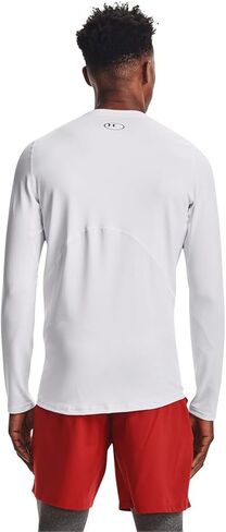 Under Armour Men's ColdGear Fitted Crew Shirt Top 1366068 (US, Alpha, Medium, Regular, Regular, Black/White - 002) in Kuwait