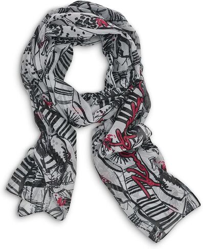 Karl Lagerfeld Paris Women's Accessories Scarf,White,1SZ in Kuwait