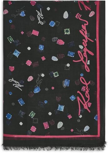 Karl Lagerfeld Paris Women's Accessories Scarf,White,1SZ in Kuwait