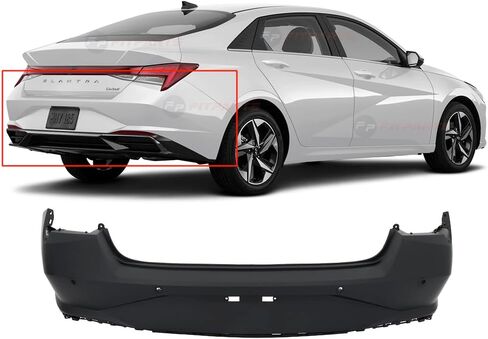 Fitparts متوافق مع غطاء المصد الخلفي Hyundai Sonata 2020-2023 Preped W/Park Aid Holes 86610AB010 HY1100244 in Kuwait