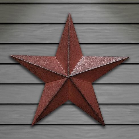 CWI Gifts Metal Barn Star - 24" Galvanized Hanging Star - Farmhouse Wall Decor - Black - 1 in Saudi Arabia