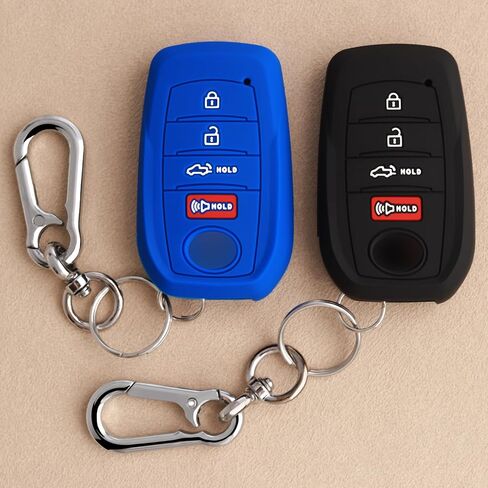 تغطية مفتاح Tandrive Key FOB لتويوتا 2025 2024 Tacoma و 2025-2022 TUNDRA ، 4-BUTTER ، SILICONE ، 2 pack ، Black in Kuwait