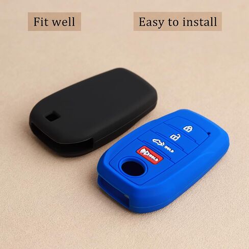 تغطية مفتاح Tandrive Key FOB لتويوتا 2025 2024 Tacoma و 2025-2022 TUNDRA ، 4-BUTTER ، SILICONE ، 2 pack ، Black in Kuwait