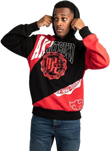 Bioworld Naruto Akatsuki Collegiate Adult Red and Black Hoodie in Saudi Arabia