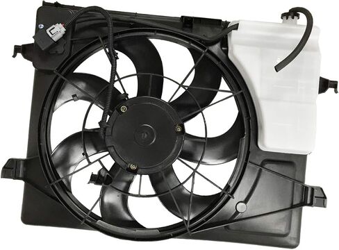 PartsFlow Radiator Cooling Fan Assembly for 2010 2011 2012 2013 Kia Forte/Forte Koup 621-497 in Saudi Arabia