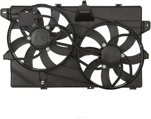 Autoshack Radiator مجموعة مروحة التبريد المزدوجة مع استبدال وحدة تحكم لفورد Edge 2007-2015 Lincoln MKX 3.5L 3.7L V6 AWD FWD FA721394 in Saudi Arabia
