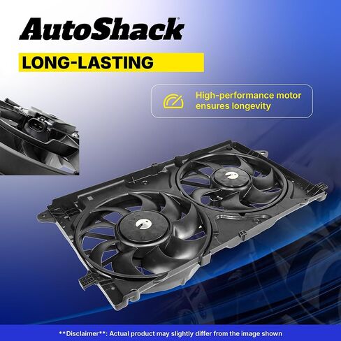 Autoshack Radiator مجموعة مروحة التبريد المزدوجة مع استبدال وحدة تحكم لفورد Edge 2007-2015 Lincoln MKX 3.5L 3.7L V6 AWD FWD FA721394 in Saudi Arabia