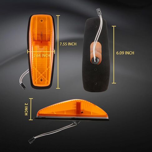 5 PCS Top Light Cab Marker Light مع 6 نوبات LED لـ Mack CH CXU 2004-2013 25109292 in Kuwait