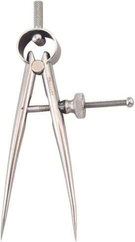 Starrett Toolmakers Spring-Type Caliper and Divider with Bow Spring and Hardened Fulcrum Stud - 3" Size and Capacity, Spring Joint Type - 274-3 in Saudi Arabia