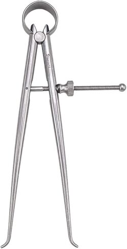 Starrett Toolmakers Spring-Type Caliper and Divider with Bow Spring and Hardened Fulcrum Stud - 3" Size and Capacity, Spring Joint Type - 274-3 in Saudi Arabia