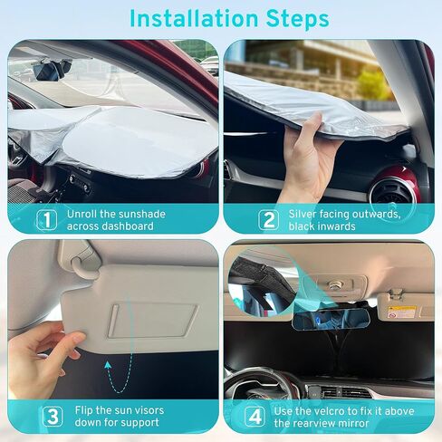 XHRING Windshield Sun Shade Sunshade Compatible with BMW 5-Series 528i 535i 530i 525i 540i 520i 530e 545i 550i 2026 2025 2024 2023 2017-2022 Accessories, Car Front Windshield Sun Shade in Saudi Arabia