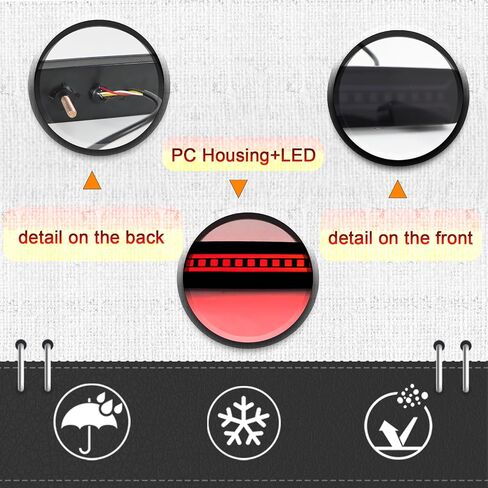 LED Rear Bumper Reflector Lights Trim for Toyota Land Cruiser LC100 1998-2007, for Lexus LX470 | Red Sequential Turn Signal,DRL & Brake Light | OEM 8191048050, 8192048050 Replacement (Smoked) in Saudi Arabia