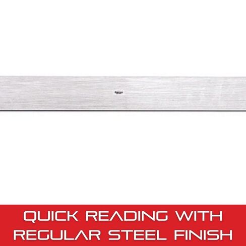 Starrett Steel Straight Edge, Not Beveled or Graduated - 18" (450mm) Length, 11/64" (4.4mm) Thickness, 1-13/32" (36mm) Width - 380-18 in Kuwait