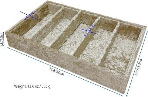 فاخرة 5 شبكات منظم النظارات الشمسية ، صينية المجوهرات ، وتجزئة البضائع صحن. مصممة بشكل خاص صينية تخزين زخرفية رائعة. (Tabby Beige) in Kuwait