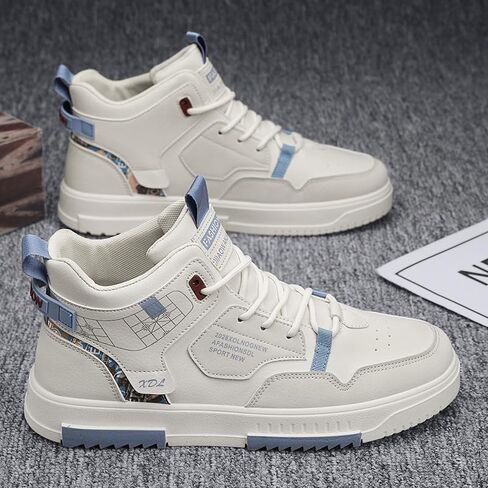Men's Fashion Patchwork Skate Shoes Letter Pattern Casual Sneakers for Everyday Sports and Seasonal Styles in Saudi Arabia
