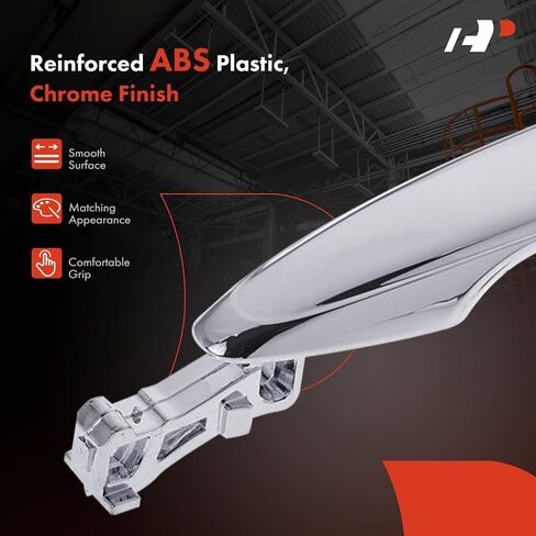 A-Premium الأمامي مقبض الباب الخارجي مع ثقب المفتاح متوافق مع Toyota Camry 2007-2011 ، Tacoma 2005-2015 ، Highlander ، Sienna ، 4runner ، Avalon & Lexus RX400H ، RX350 ، RX330 ، GX470 ، Chrome in Saudi Arabia