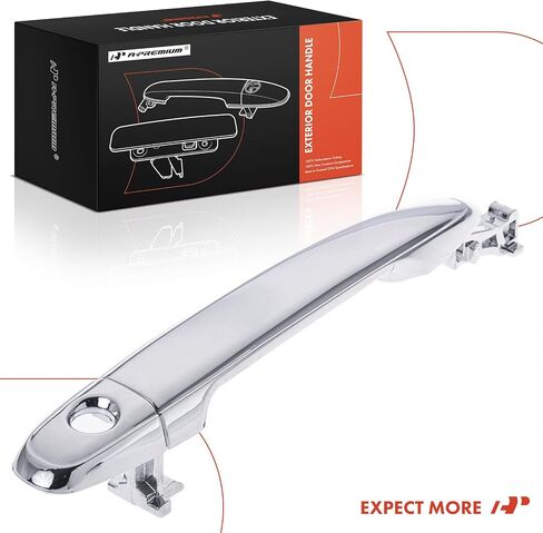 A-Premium الأمامي مقبض الباب الخارجي مع ثقب المفتاح متوافق مع Toyota Camry 2007-2011 ، Tacoma 2005-2015 ، Highlander ، Sienna ، 4runner ، Avalon & Lexus RX400H ، RX350 ، RX330 ، GX470 ، Chrome in Saudi Arabia