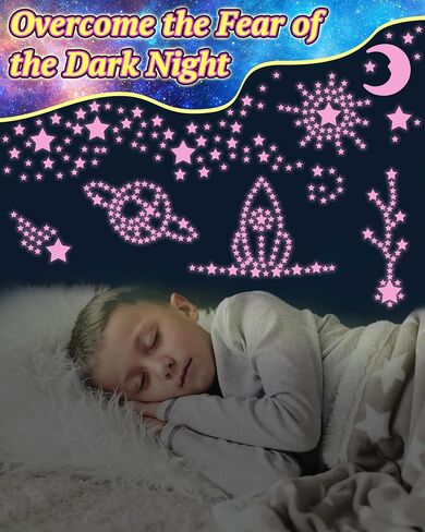 201 Pcs Glow in The Dark Stars Stickers for Ceiling, Toddler Stocking Stuffers Wall Room Decor Gifts, Luminous 3D Glowing Stars Stocking Stuffers for Kids Boys Girls in Kuwait