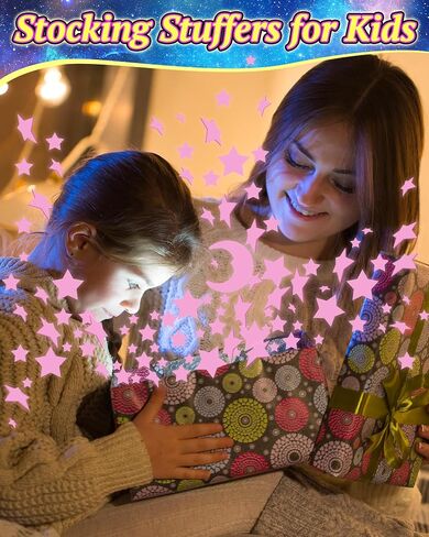 201 Pcs Glow in The Dark Stars Stickers for Ceiling, Toddler Stocking Stuffers Wall Room Decor Gifts, Luminous 3D Glowing Stars Stocking Stuffers for Kids Boys Girls in Kuwait