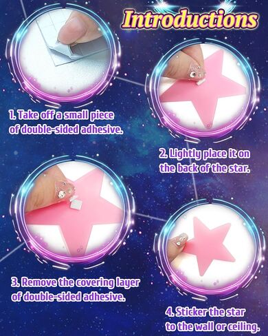 201 Pcs Glow in The Dark Stars Stickers for Ceiling, Toddler Stocking Stuffers Wall Room Decor Gifts, Luminous 3D Glowing Stars Stocking Stuffers for Kids Boys Girls in Kuwait