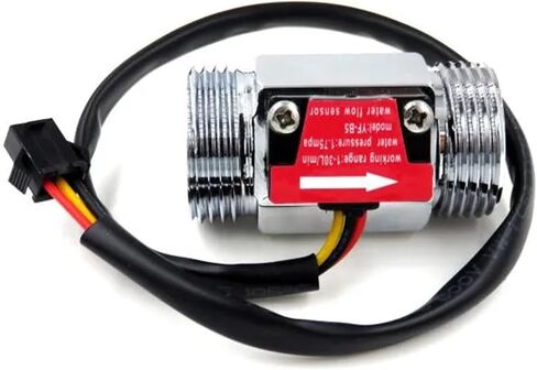 YF-B5 G3/4 "الألومنيوم طلاء كروم السطح قاعة المياه تأثير مستشعر تدفق نبضات نبضات 1-30L/دقيقة in Saudi Arabia