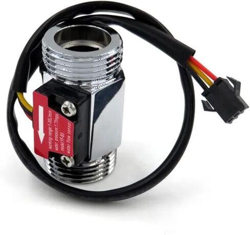 YF-B5 G3/4 "الألومنيوم طلاء كروم السطح قاعة المياه تأثير مستشعر تدفق نبضات نبضات 1-30L/دقيقة in Saudi Arabia