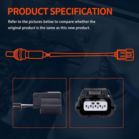 HiSport 250-241106 Oxygen Sensor Downstream -4- Wire Heated O2 Sensor Compatible with Infinity JX35 Q40 Q50 Q60 Q70 Q70L QX50 QX60 QX70, Nissan 370Z Altima Juke Murano Pathfinder Quest in Saudi Arabia