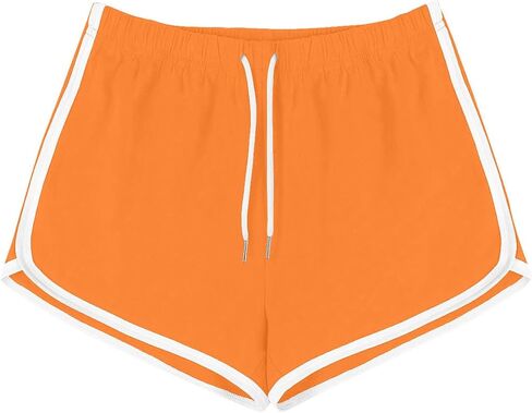 Womens Athletic Shorts Casual High Waisted Drawstring Dolphin Running Workout Gym Yoga Summer Dance Elastic Shorts in Saudi Arabia