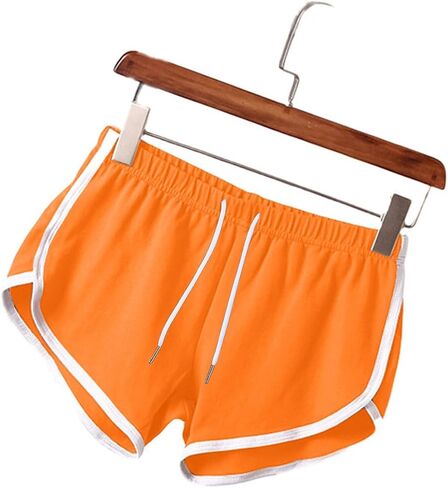 Womens Athletic Shorts Casual High Waisted Drawstring Dolphin Running Workout Gym Yoga Summer Dance Elastic Shorts in Saudi Arabia