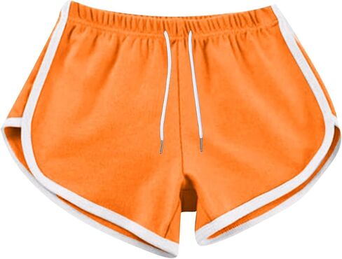 Womens Athletic Shorts Casual High Waisted Drawstring Dolphin Running Workout Gym Yoga Summer Dance Elastic Shorts in Saudi Arabia