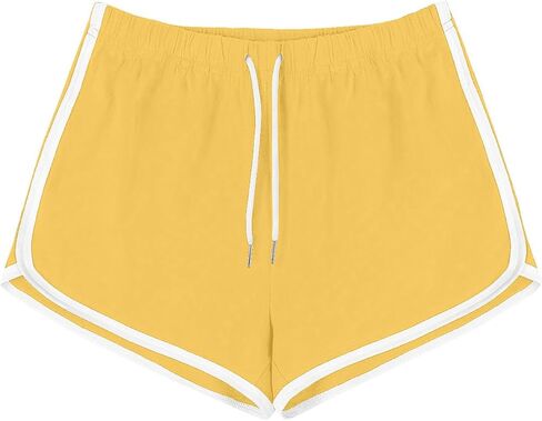 Womens Athletic Shorts Casual High Waisted Drawstring Dolphin Running Workout Gym Yoga Summer Dance Elastic Shorts in Saudi Arabia