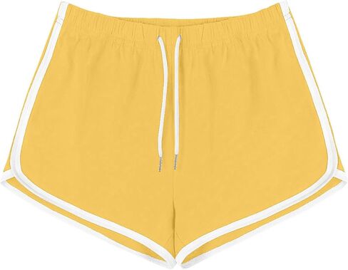 Womens Athletic Shorts Casual High Waisted Drawstring Dolphin Running Workout Gym Yoga Summer Dance Elastic Shorts in Saudi Arabia