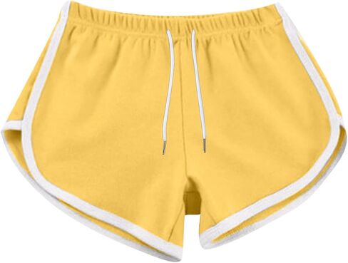 Womens Athletic Shorts Casual High Waisted Drawstring Dolphin Running Workout Gym Yoga Summer Dance Elastic Shorts in Saudi Arabia