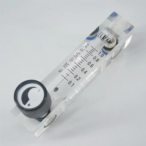 1pcs 0.1-25lpm Fit Tube O.D 6mm N2 مقياس تدفق النيتروجين مع صمام LZM-6T (0.1-0.4 LPM) in Saudi Arabia