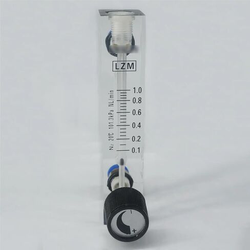 1pcs 0.1-25lpm Fit Tube O.D 6mm N2 مقياس تدفق النيتروجين مع صمام LZM-6T (0.1-0.4 LPM) in Saudi Arabia