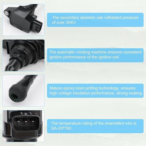 JDMON 4Pcs Ignition Coils Pack and Spark Plug Compatible with Nissan Altima 2019 2020 2021, Rogue 2021 L4 2.5L Replacement for UF861 224486CA1A 3529 in Saudi Arabia